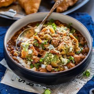 MEAT SAMOSA CHAAT